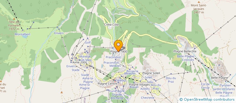 localisation de l'entreprise LA CORDEE  LA PLAGNE TARENTAISE