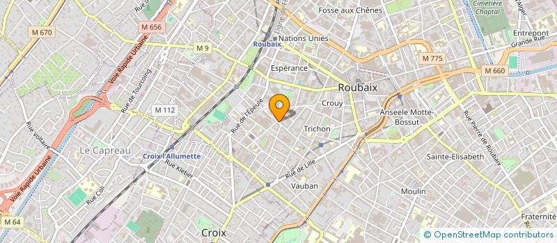 localisation de l'entreprise LA CORDEE à ROUBAIX