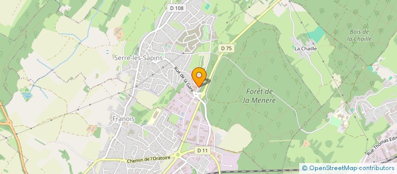 localisation de l'entreprise LA CORDEE  SERRE-LES-SAPINS