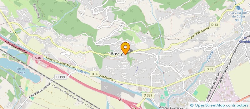 localisation de l'entreprise LA CORDEE  PASSY