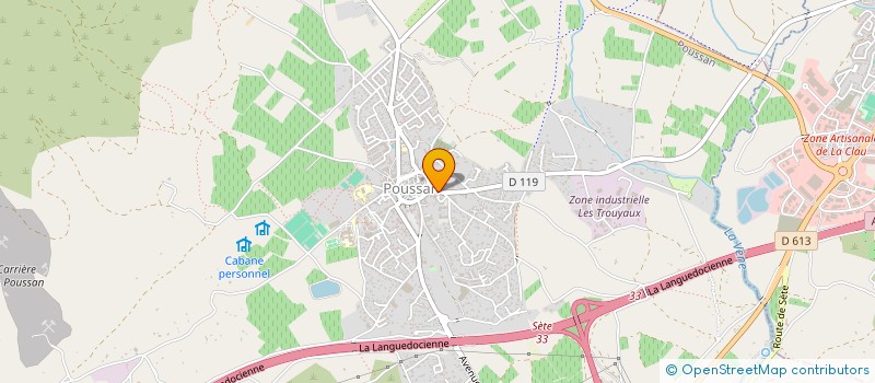 localisation de l'entreprise LA CORDEE  MONTBAZIN