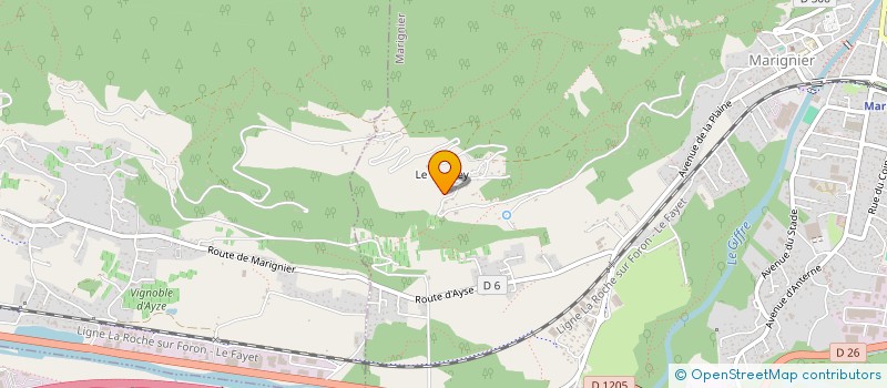 localisation de l'entreprise LA CORDEE  MARIGNIER