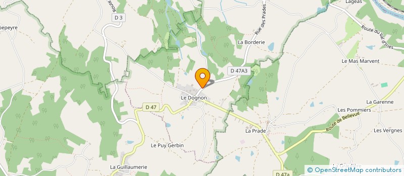 localisation de l'entreprise LA CORDELLE  SAINTE-MARIE-DE-VAUX