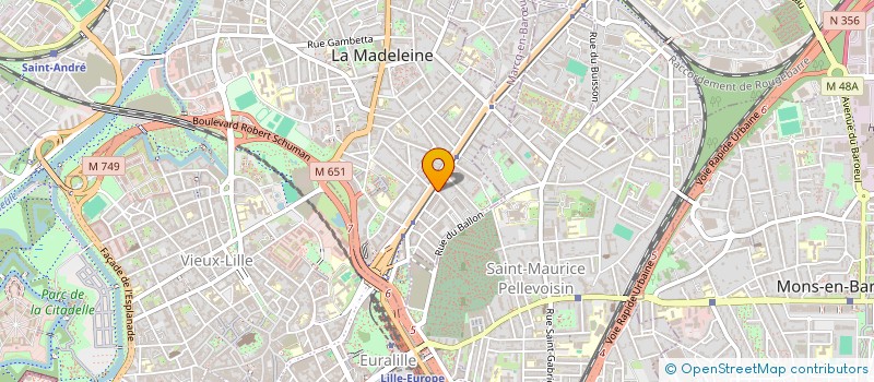 localisation de l'entreprise LA CORDERIE  LA MADELEINE