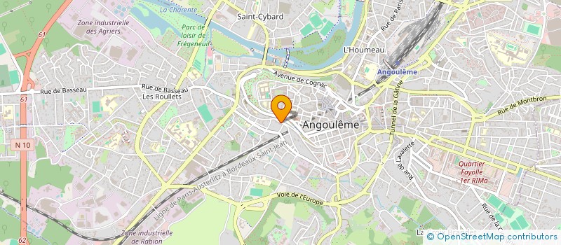 localisation de l'entreprise LA CORDERIE à ANGOULEME
