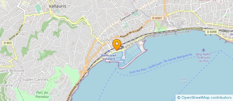 localisation de l'entreprise LA CORDERIE DU PORT à VALLAURIS