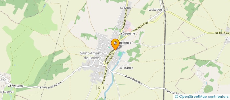 localisation de l'entreprise LA CORDILLERE DES ARTS à SAINT-AMANT-DE-BOIXE