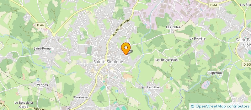 localisation de l'entreprise LA CORDISTERIE à SAINTE-SIGOLENE