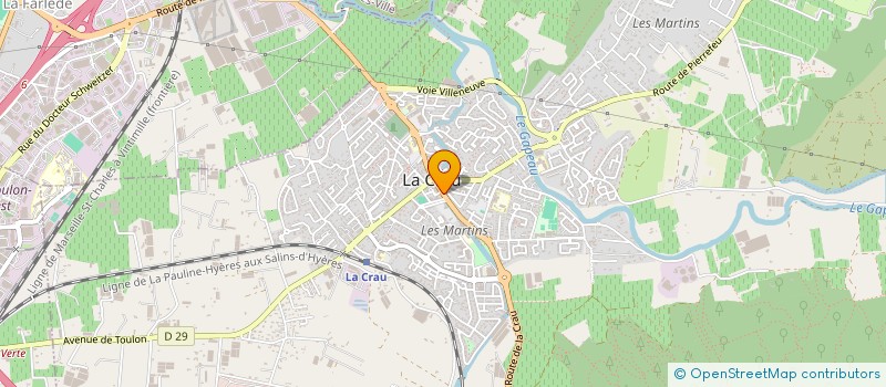 localisation de l'entreprise LA CORDONNERIE  LA CRAU