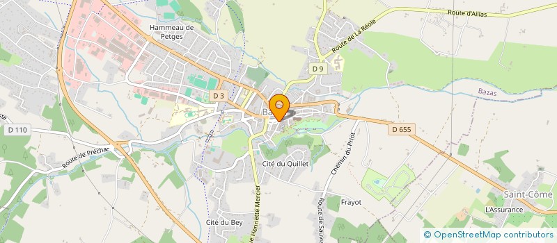 localisation de l'entreprise LA CORDONNERIE BAZADAISE  BAZAS