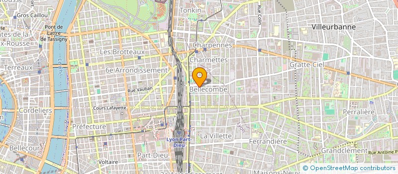 localisation de l'entreprise LA CORDONNERIE DE BELLECOMBE  LYON