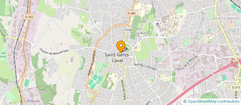 localisation de l'entreprise LA CORDONNERIE DE ST-GENIS LAVAL  SAINT-GENIS-LAVAL