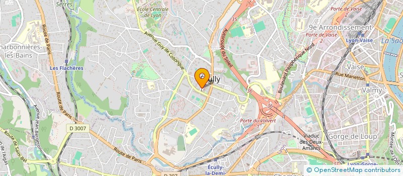 localisation de l'entreprise LA CORDONNERIE DES ARCADES  ECULLY