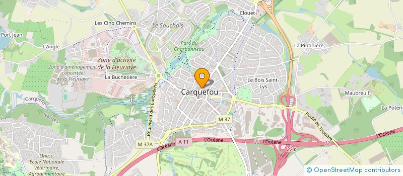 localisation de l'entreprise LA CORDONNIERE  CARQUEFOU