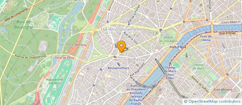 localisation de l'entreprise LA CORMORANDIERE à NEUILLY-SUR-SEINE