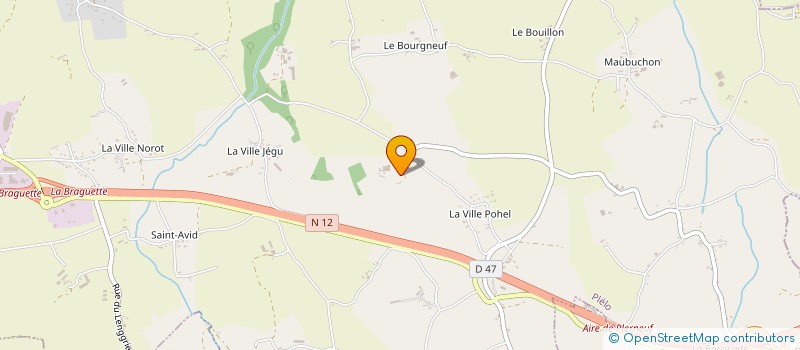 localisation de l'entreprise LA CORNE à PLELO