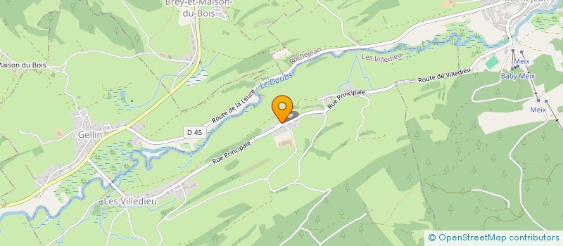 localisation de l'entreprise LA CORNE D'ABONDANCE  LES VILLEDIEU