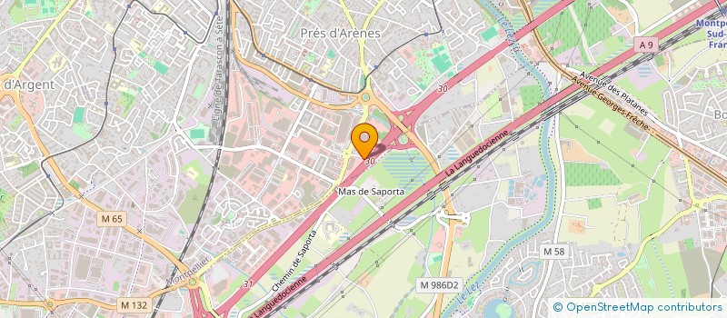 localisation de l'entreprise LA CORNE D'OR à MONTPELLIER