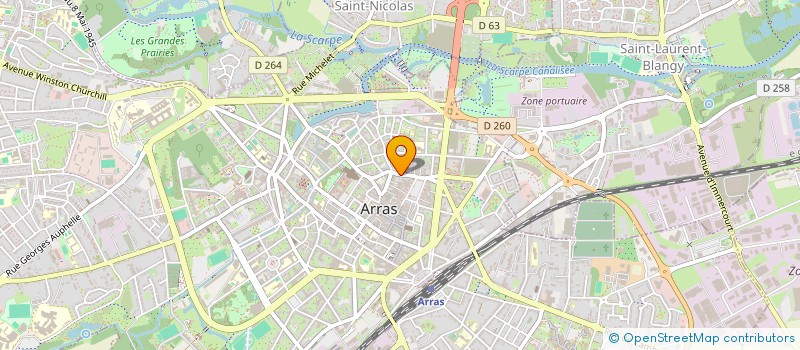 localisation de l'entreprise LA CORNE D'OR à ARRAS