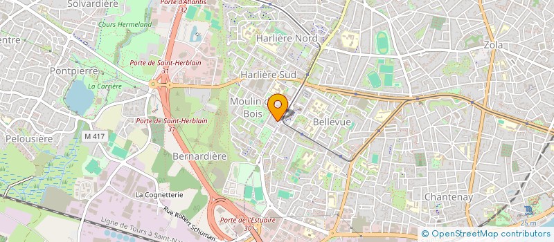localisation de l'entreprise LA CORNE DE L ESPOIR à SAINT-HERBLAIN