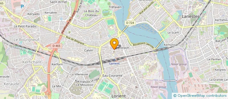 localisation de l'entreprise LA CORNE MUSE  LORIENT