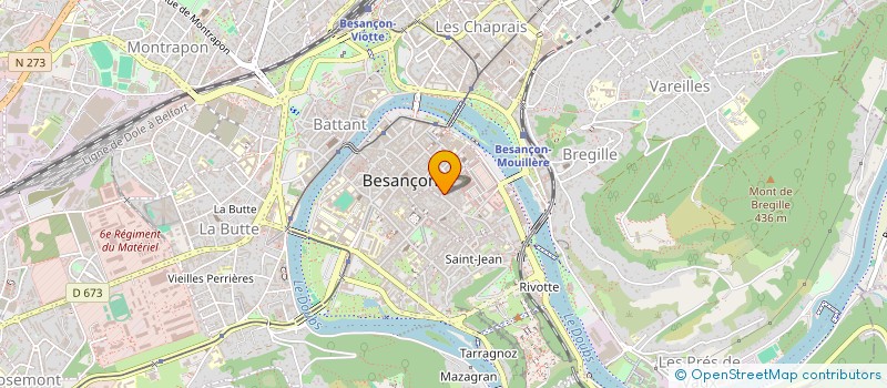 localisation de l'entreprise LA CORNEMUSE à BESANCON