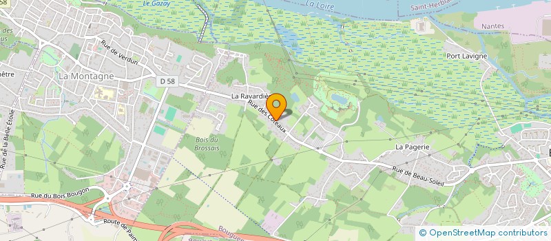 localisation de l'entreprise LA CORNERIE  BOUGUENAIS