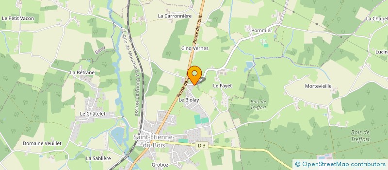 localisation de l'entreprise LA CORNICHE 12  SAINT-ETIENNE-DU-BOIS