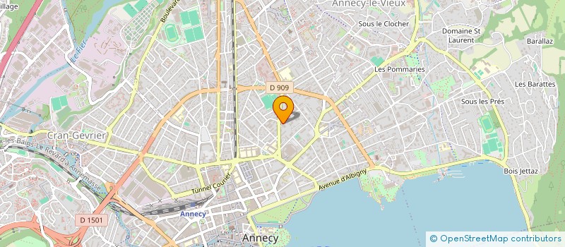 localisation de l'entreprise LA CORNICHE  ANNECY