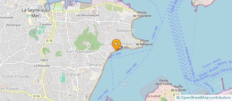 localisation de l'entreprise LA CORNICHE à LA SEYNE-SUR-MER