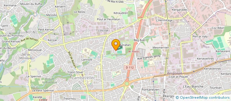 localisation de l'entreprise LA CORNICHE à BREST