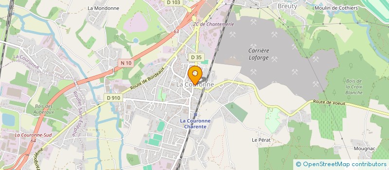 localisation de l'entreprise LA CORONELLADE  LA COURONNE