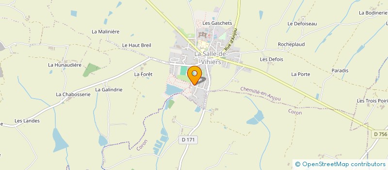 localisation de l'entreprise LA CORONNAISE FRAYTILLANTE  CHEMILLE-EN-ANJOU