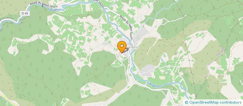 localisation de l'entreprise LA CORRENSSOISE DE MACONNERIE à CORRENS