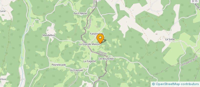 localisation de l'entreprise LA CORREZIENNE 19 JC  GIGNAC