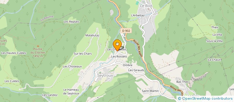 localisation de l'entreprise LA CORT'NA  SEYTROUX