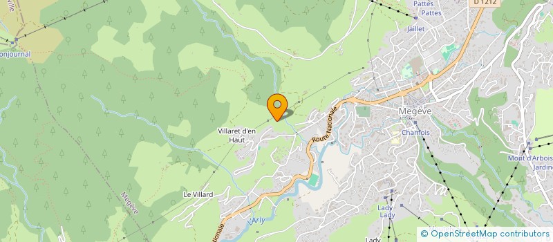 localisation de l'entreprise LA CORTENA  MEGEVE