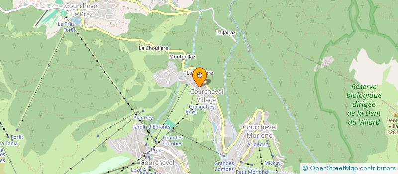localisation de l'entreprise LA CORTONA à COURCHEVEL
