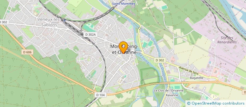 localisation de l'entreprise LA CORUSCANTE  MORET-LOING-ET-ORVANNE