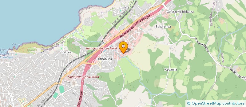 localisation de l'entreprise LA COSTUMIERE à SAINT-JEAN-DE-LUZ