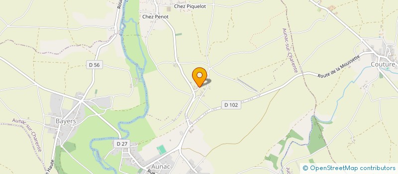 localisation de l'entreprise LA COTE 16  AUNAC-SUR-CHARENTE
