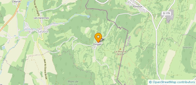 localisation de l'entreprise LA COTE  SALAVRE