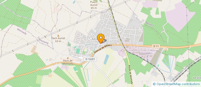 localisation de l'entreprise LA COTE A L'OS  MONTADY