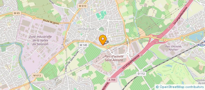 localisation de l'entreprise LA COTE A L'OS à VENDARGUES