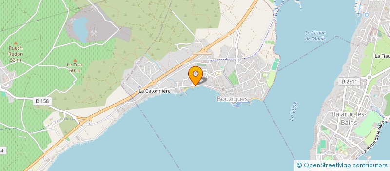 localisation de l'entreprise LA COTE BLEUE  BOUZIGUES