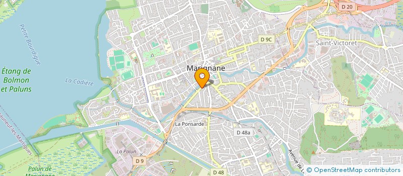 localisation de l'entreprise LA COTE BLEUE  MARIGNANE