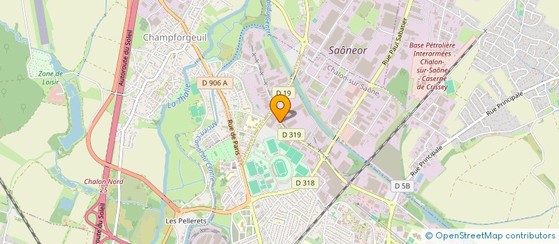 localisation de l'entreprise LA COTE CHALONNAISE à CHALON-SUR-SAONE