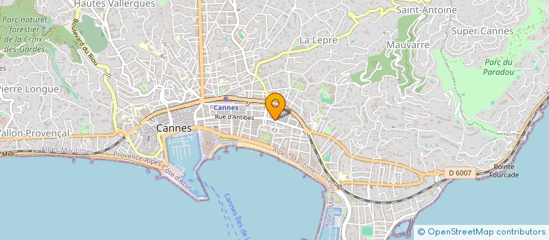 localisation de l'entreprise LA COTE D OR à CANNES