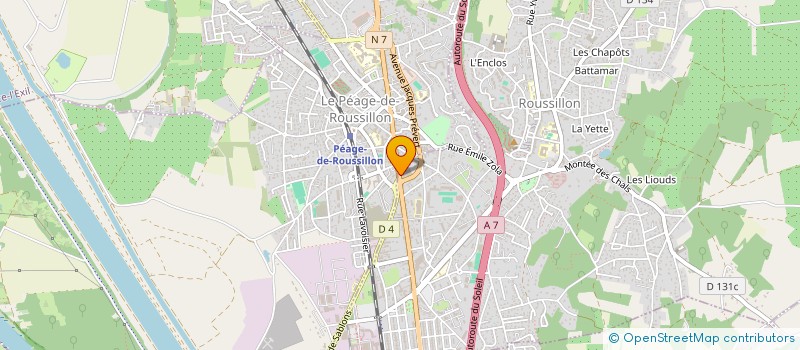 localisation de l'entreprise LA COTE D'OR  ROUSSILLON