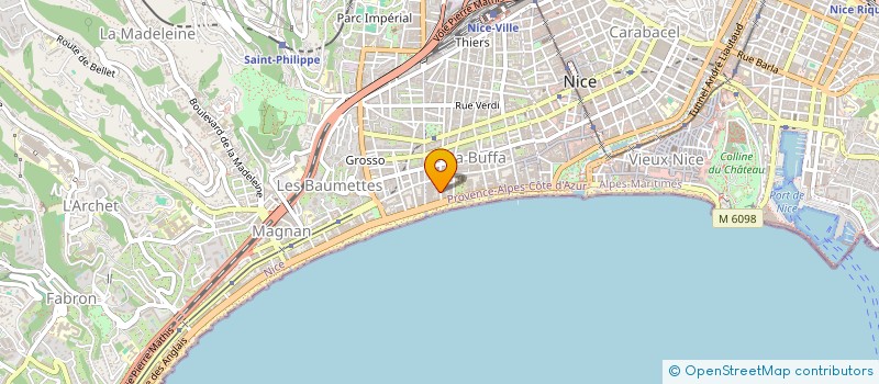 localisation de l'entreprise LA COTE DE BOEUF à NICE